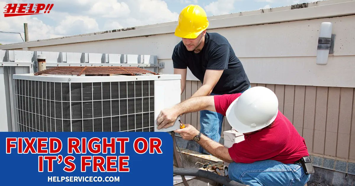 At HELP, we go above and beyond to show we care about our clients and the work we provide, that's why we have the Fixed Right or Its Free Guarantee. 
Visit helpserviceco.com for all your HVAC needs. 
#HelpServiceCo #HelpAirConditioning 
#HVACIndustry #FixedRightorItsFree