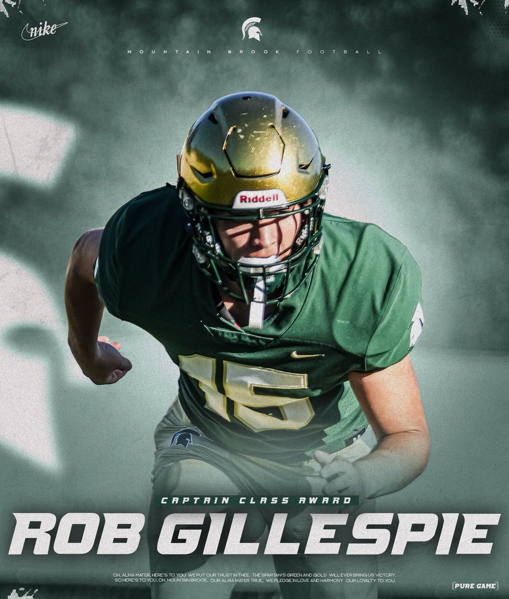 Congratulations Rob Gillespie!
The Captain Class Award

“the most crucial ingredient in a team that achieves and sustains historic greatness is the character of the player who leads it.” 

“The easiest way to lead, it turns out, is to serve.”
Sam Walker - The Captain Class