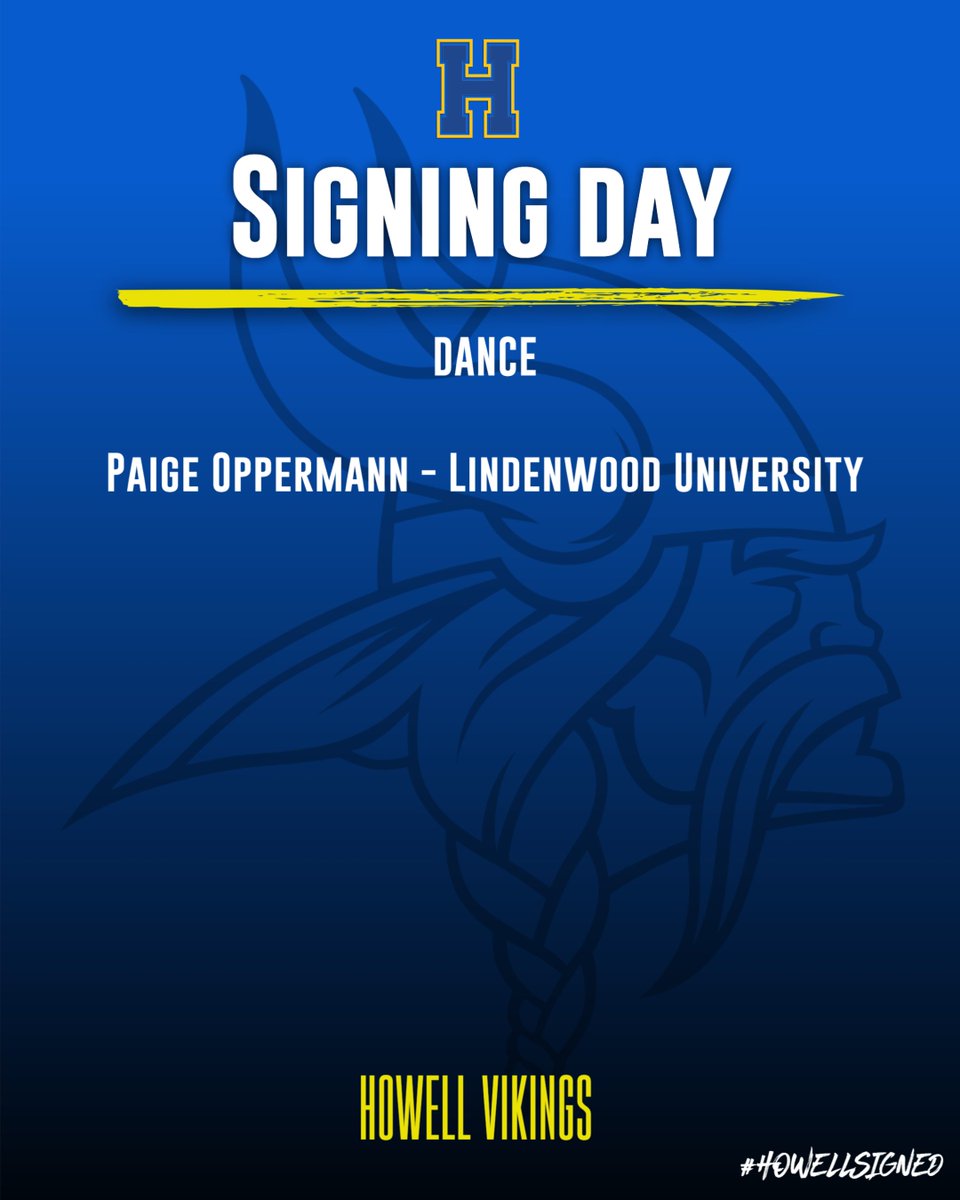 FHVikings's tweet photo. Congrats to Paige Oppermann on her decision to further her education and dance at Lindenwood University! #HowellSigned #unmatcHed https://t.co/F2NyN5848x