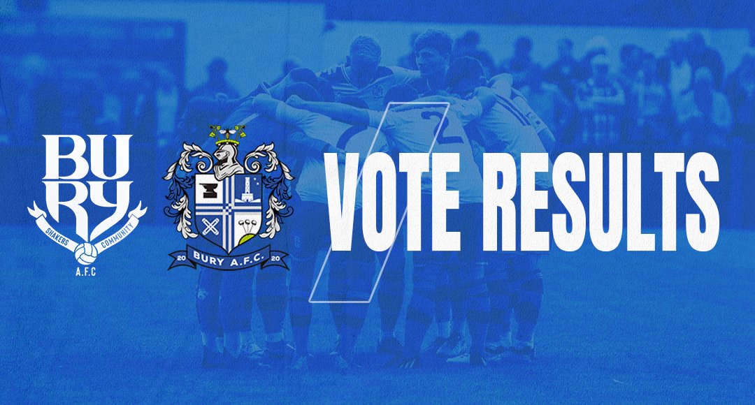 ⚪🔵 Vote Result - We are delighted to announce that the vote to amalgamate The Shakers Community and Bury FC Supporters Society has passed by an overwhelmingly POSITIVE margin. 🗳

 📲 Details here buryafc.uk/2023/05/genera…

#WeAreGoingHome 🏟️

#ShakersTogether #BuryFC 🤝 #BuryAFC