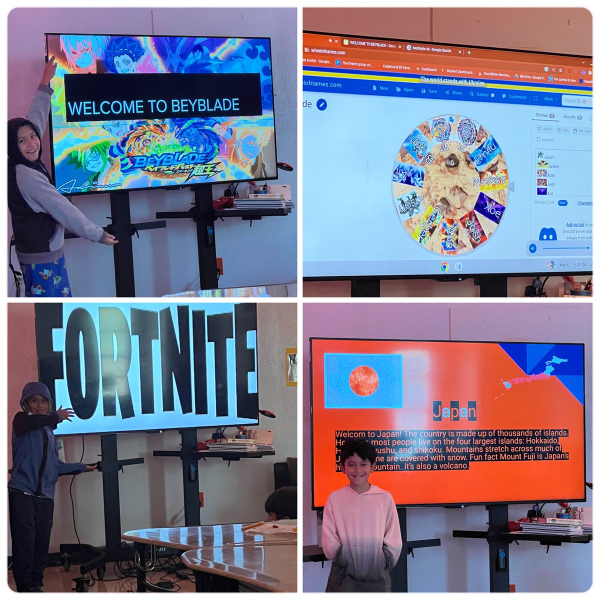 @OdomEagles growing their presentation skills with topics of interest. Tactics to keep the audience engaged: #HiddenObjects within the slides & #Questions at the end of the presentation using #WheelOfNames