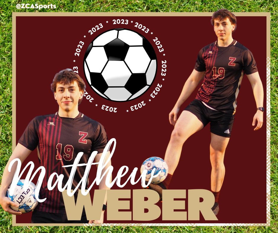 ZCA_Athletics's tweet photo. This week we celebrate our Senior Spring Athletes! Congratulations soccer player Matthew Weber!
@ZCASoftball
@ZCABaseball
@Kbratton11
@fastpitchdad93
@TJ_Derrick1
@taylorfreels4
@CampbellBybee https://t.co/jjkeit1MRa