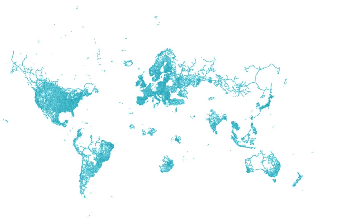 World map according to Google Street View in 2023