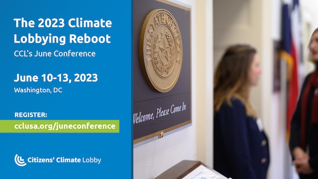 We're back lobbying in DC next month, but registration for our June conference closes in just two weeks. Sign up now to help us move Congress to enact #PermittingReform and a #PriceOnCarbon.

Register ⬇️ ⬇️ ⬇️
citizensclimatelobby.org/climate-change…
