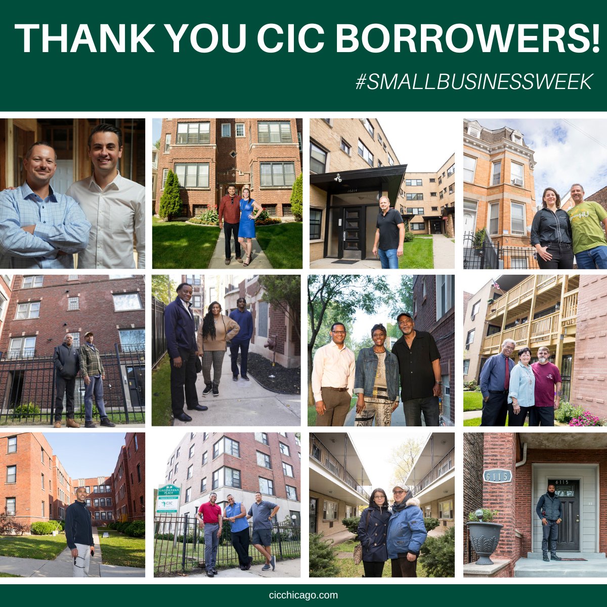 Happy Small Business Week! CIC is proud to work with dedicated small business owners who own and operate affordable rental housing throughout the Chicago region. This week, we celebrate the hard work of these entrepreneurs. Thank you!