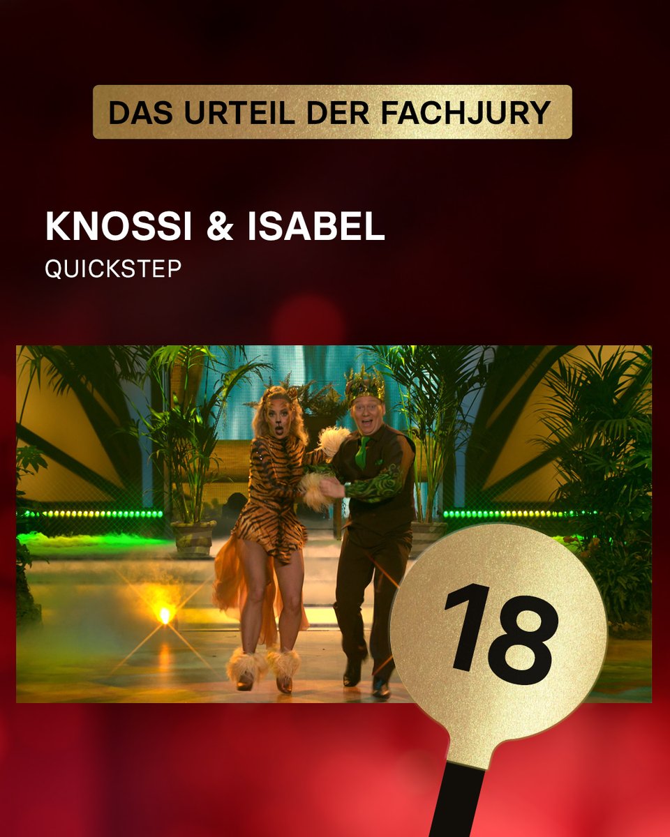 RTL_com's tweet photo. Hier steppt der Bär! Knossis & Isabels flotter Quickstep zu "Ich wär so gern wie du" aus dem Dschungelbuch sorgt für gute Stimmung 🐻🕺🏻#LetsDance #RTL #Knossi #IsabelEdvardsson #Quickstep #Dschungelbuch #Tanzshow https://t.co/VLit2HCKQC