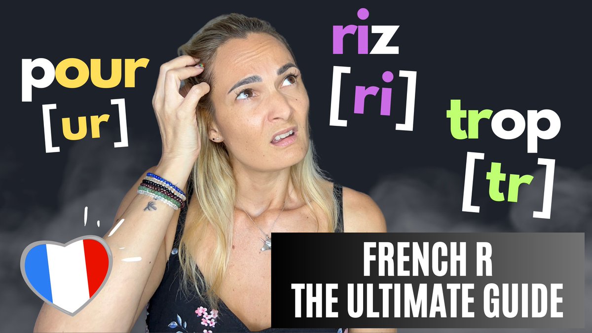 LearnFRwithLex's tweet photo. WANT to learn how to pronounce the French R correctly? Watch my newest video, I give simple and effective tips for a perfect French R: https://t.co/7hsafQKxNC #learnfrench #frenchforbeginners #frenchpronunciation https://t.co/uSZVmVpqZx