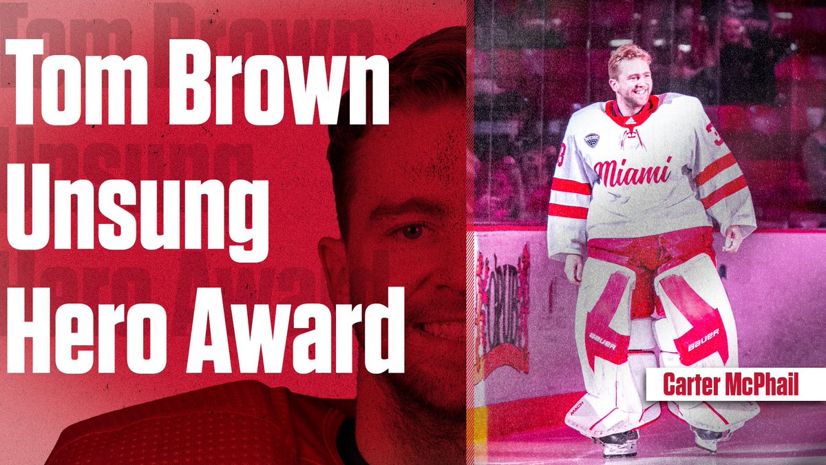 Our Tom Brown Unsung Hero Award goes to Carter McPhail!

#RiseUpRedHawks #LoveandHonor