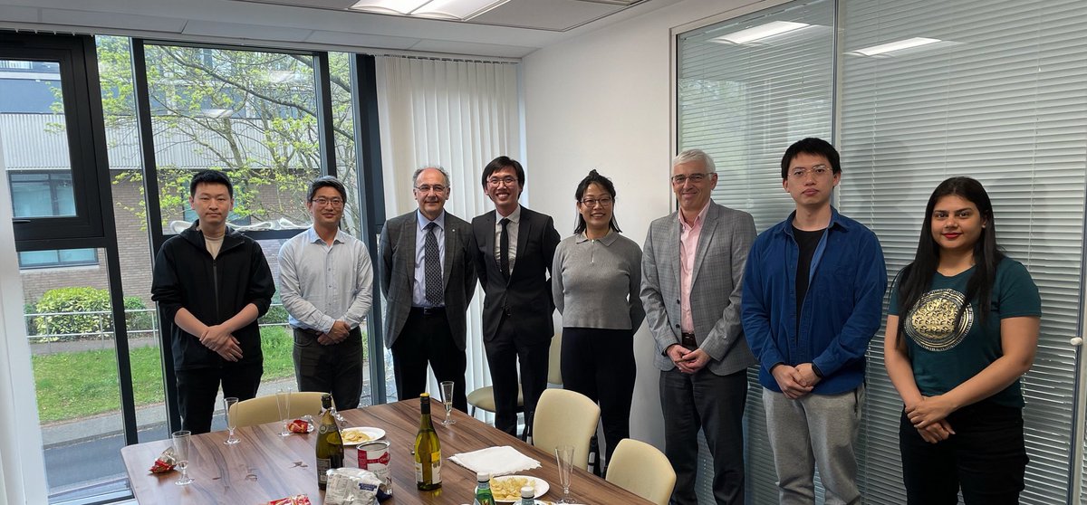 yanghuaiyu's tweet photo. Congratulations @TonyChemE pass the viva in bluebell season. PhD journey likes bluebell taking years from seed to flower. Tony works years on bubble template for protein crystallisation with me and @ChrisRielly now it is time to make bubbles for celebration! 🎉 @LboroChemEng https://t.co/M3P33BguO0
