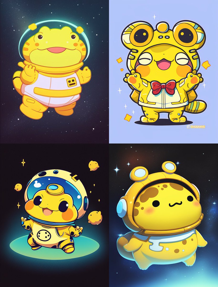 FriendofTURBO's tweet photo. Here is my task! 🐸

Let everyone try out prompts for $TURBO characters! Mid Journey is popular, but Niji Journey is another tool that is even more interesting.

Try this with Niji Journey:

yellow toad space sanrio character, cute, kawaii, artstation https://t.co/GeYeVGfT22
