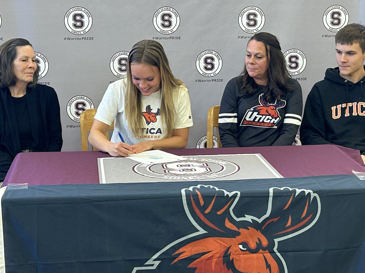 sidneyathletics (@sidneyathletics) on Twitter photo Congratulations to <a href="/emmasimmons_5/">Emma Simmons</a> on signing to play basketball while attending Utica College next year!๐!
Good luck!
<a href="/SidneyCentral/">Sidney CSD</a> <a href="/NateLull/">Nate Lull</a> Congratulations to <a href="/emmasimmons_5/">Emma Simmons</a> on signing to play basketball while attending Utica College next year!๐!
Good luck!
<a href="/SidneyCentral/">Sidney CSD</a> <a href="/NateLull/">Nate Lull</a>