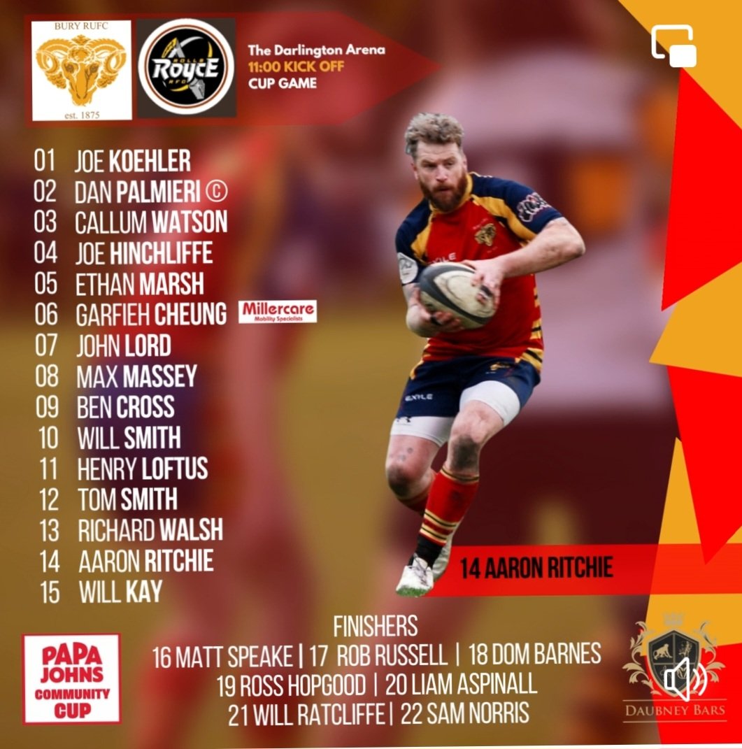 Team's up <a href="/Buryrufc/">Bury RUFC</a> for Sundays final