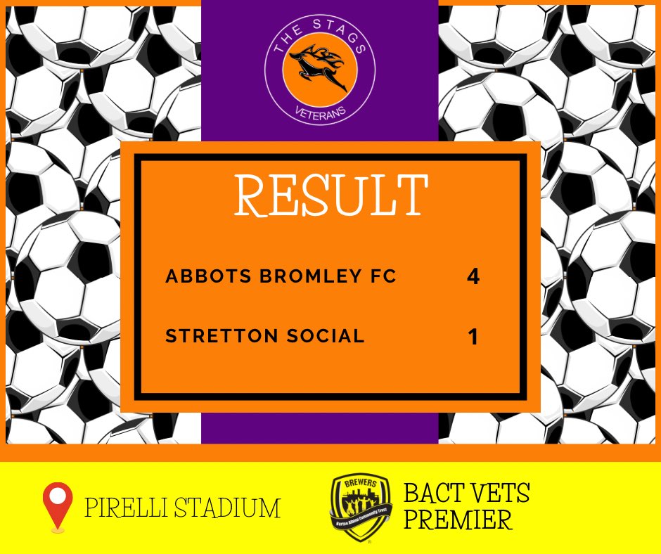 abfcvets's tweet photo. RESULT | Abbots Bromley Football Club 4-1 Stretton Social Club 
(Fryatt 2, Lawrence, Crooks) 

Back to back wins 💪🏻 

C’mon You Stags! 🦌 https://t.co/WFa4rI5rfa