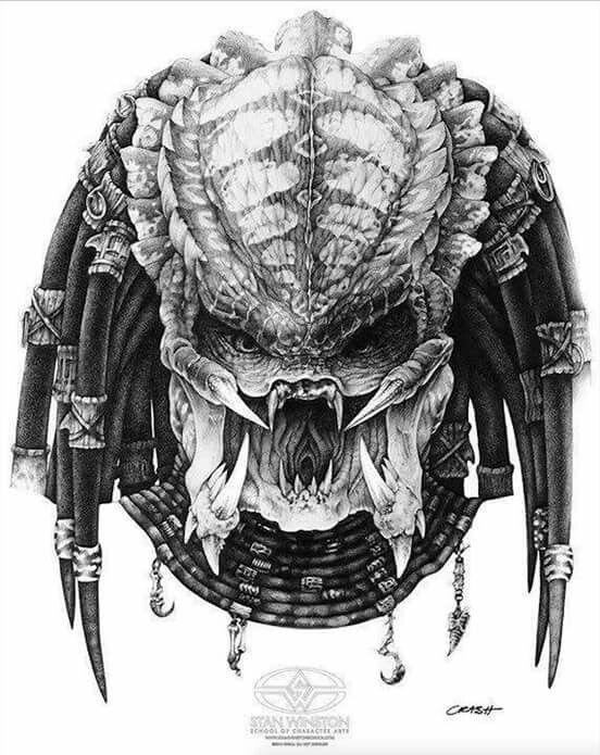 Michael Doyle on X: "A conceptual illustration of the Predator drafted by  Mark "Crash" McCreery for Stan Winston Studio. #Horror #HorrorMovies #Art  #FX https://t.co/lFdjB9oKTJ" / X