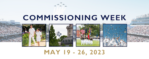NavalAcademy's tweet photo. Commissioning Week is steadily approaching! Visit our #ClassOf2023 #CommissioningWeek website to find gate hours, shuttle schedules and stops, and event info! β¬οΈ
https://t.co/03Ho7b9QIZ https://t.co/qHf5LEnfNR