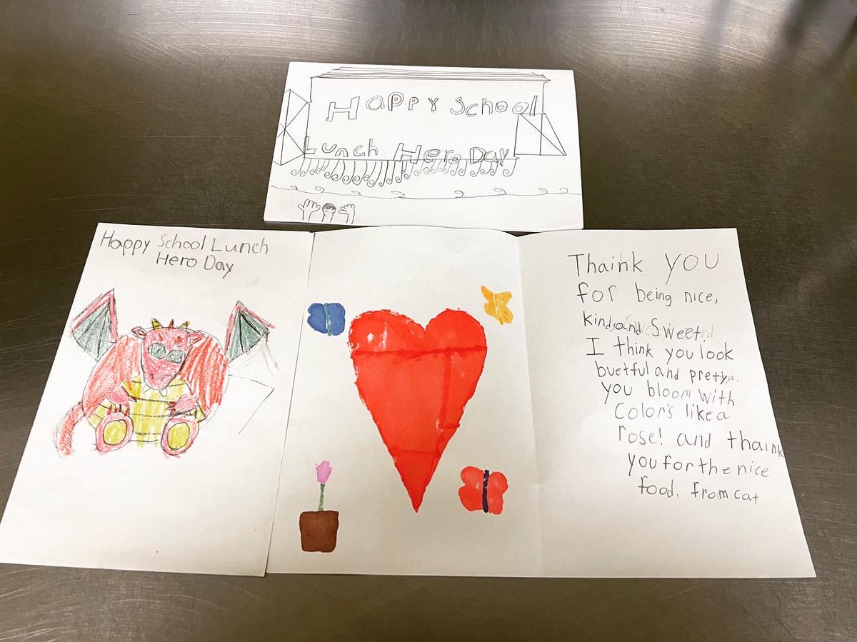 Sweet and thoughtful notes from our Union Beach students ❤️ #foodservice #hero #foodserviceheroes #school #schoollunch #schoollunchrocks #schoolmealsthatrock #school #picoftheday #momblogger #momstyle