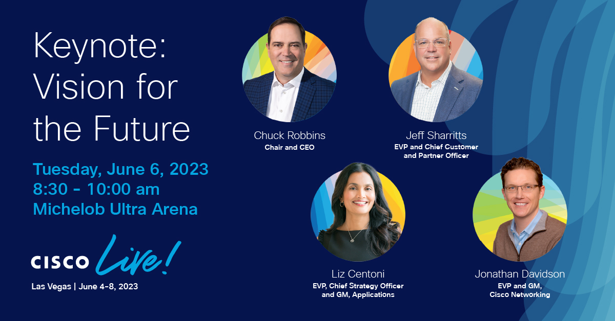 billwaz's tweet photo. Who are you most excited to hear from? 🎤
Attend the #CiscoLive Keynotes for insights to help you lead digital transformation and amplify your personal and professional development. Get all of the details here.
https://t.co/ygsE6QiZ1B https://t.co/CxNWy560mb