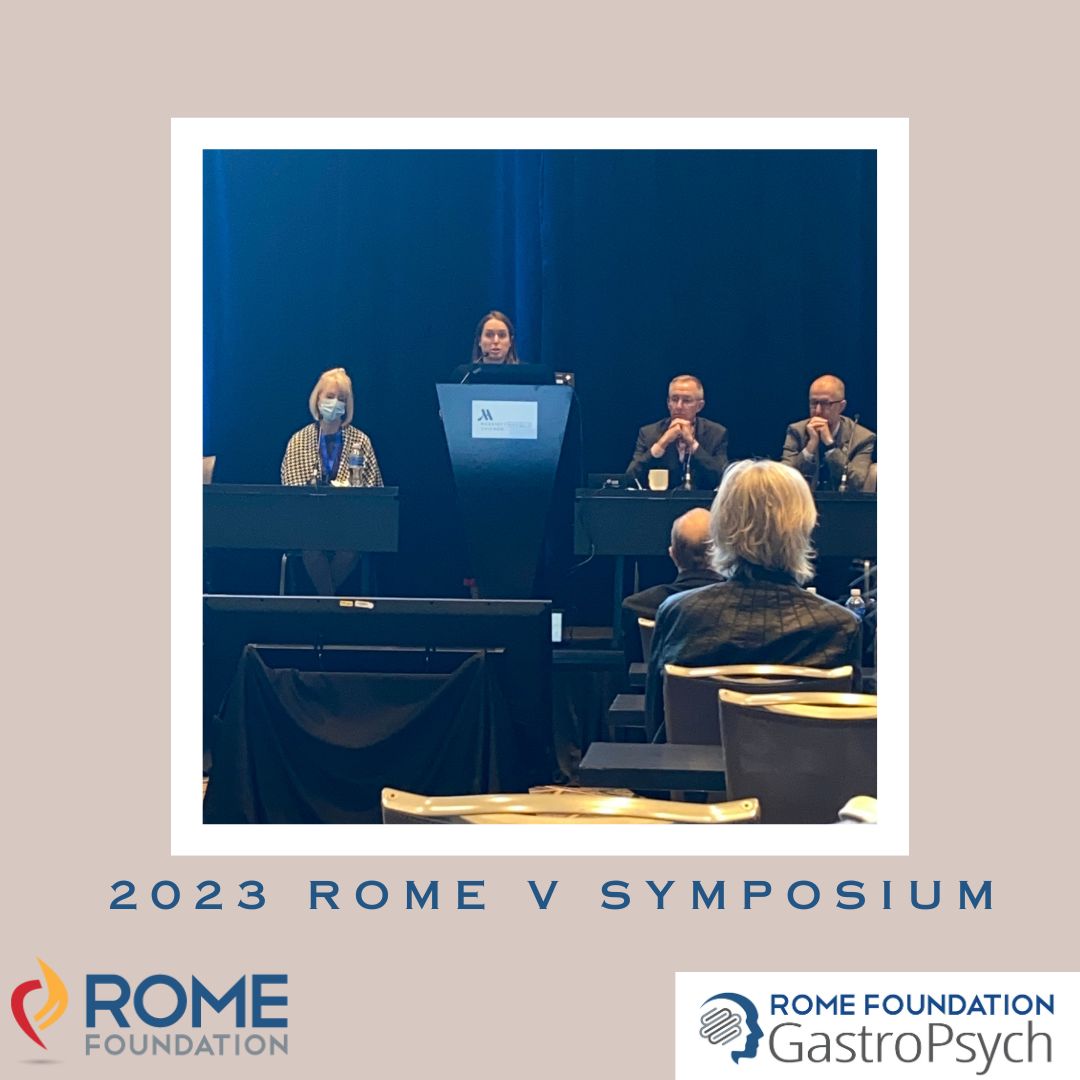 GastroOrganizer's tweet photo. The Co-Chair of Membership &amp; Engagement Committee for @RomeGastroPsych,  @DrHBurtonMurray gave an informative presentation at @RomeFoundation's #RomeV Symposium during the @DDWMeeting. #GITwitter #BGBT https://t.co/JYEiQOeMJw