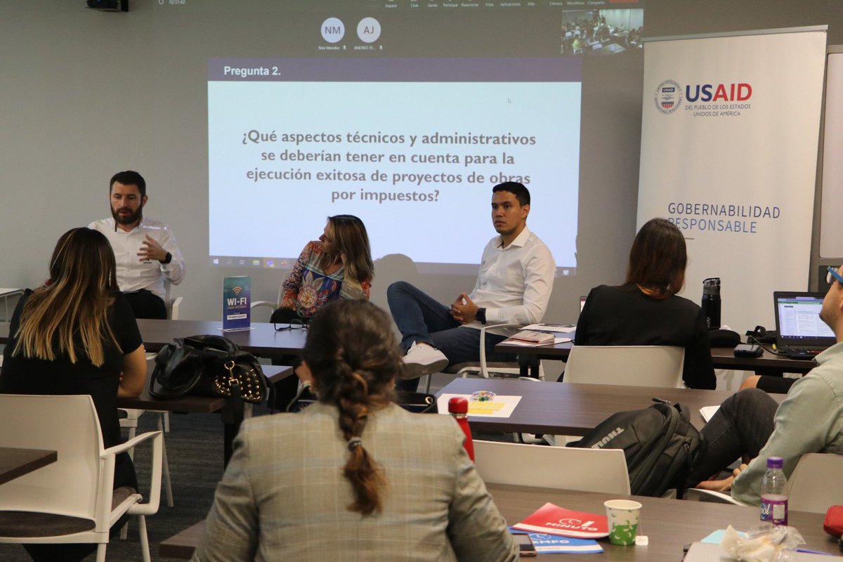 proantioquia1's tweet photo. 📝 Hoy terminamos el curso de formación en Formulación de Proyectos de Obras por Impuestos con el liderazgo del Programa Gobernabilidad Responsable de @USAID_Colombia.

[...] https://t.co/KprbpS4KFd