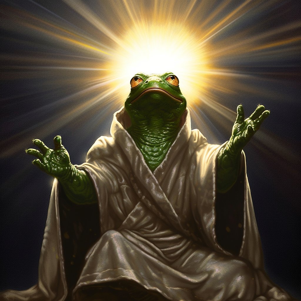 aleph0ne's tweet photo. We never imagined our crypto savior might be a fckn frog meme, but here we are. Every altcoin season has been followed by a massive bull run in crypto and NFTs and if this is foreshadowing, we are in for the ride of a lifetime. $pepe $crypto $eth https://t.co/EqRBC29ahU