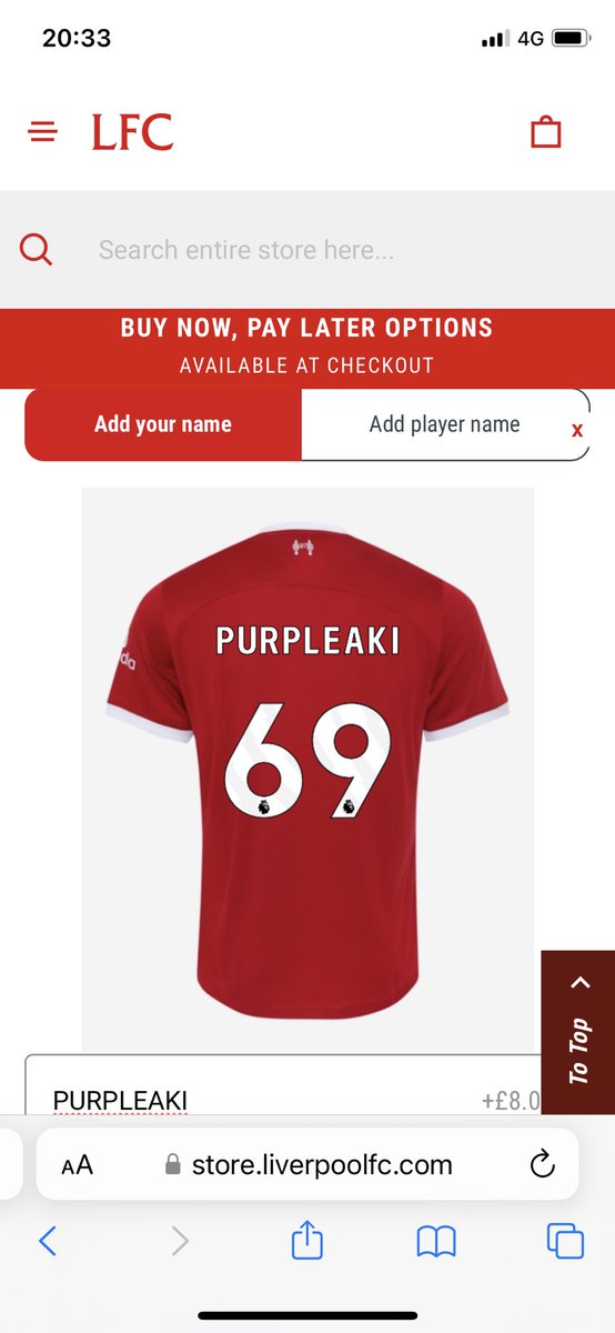 trapdoorberk's tweet photo. Can’t believe the price of the new #LFC shirt for next season £100! https://t.co/WJ2Tz2XzUQ