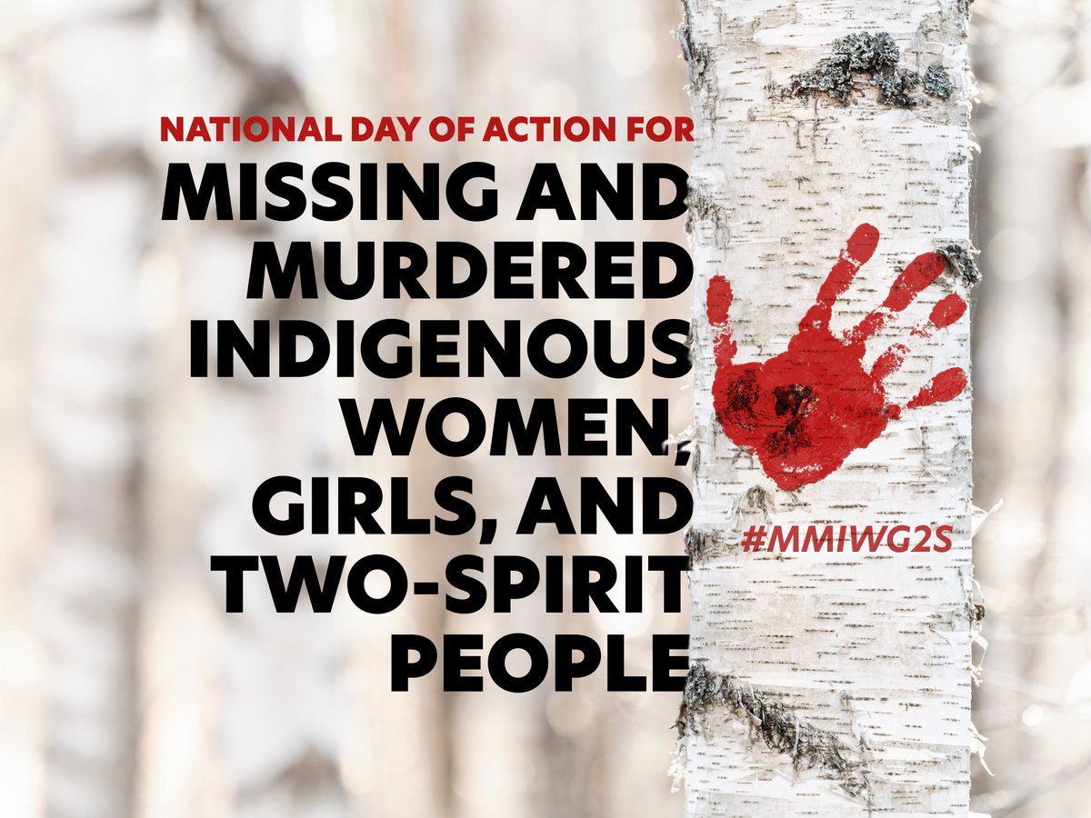 Today and every day, our team stands in solidarity with families of stolen relatives. Indigenous women, non-binary and two-spirit people continue to face violence at rates far higher than non-Indigenous people across the country. 
#MMIWG2S