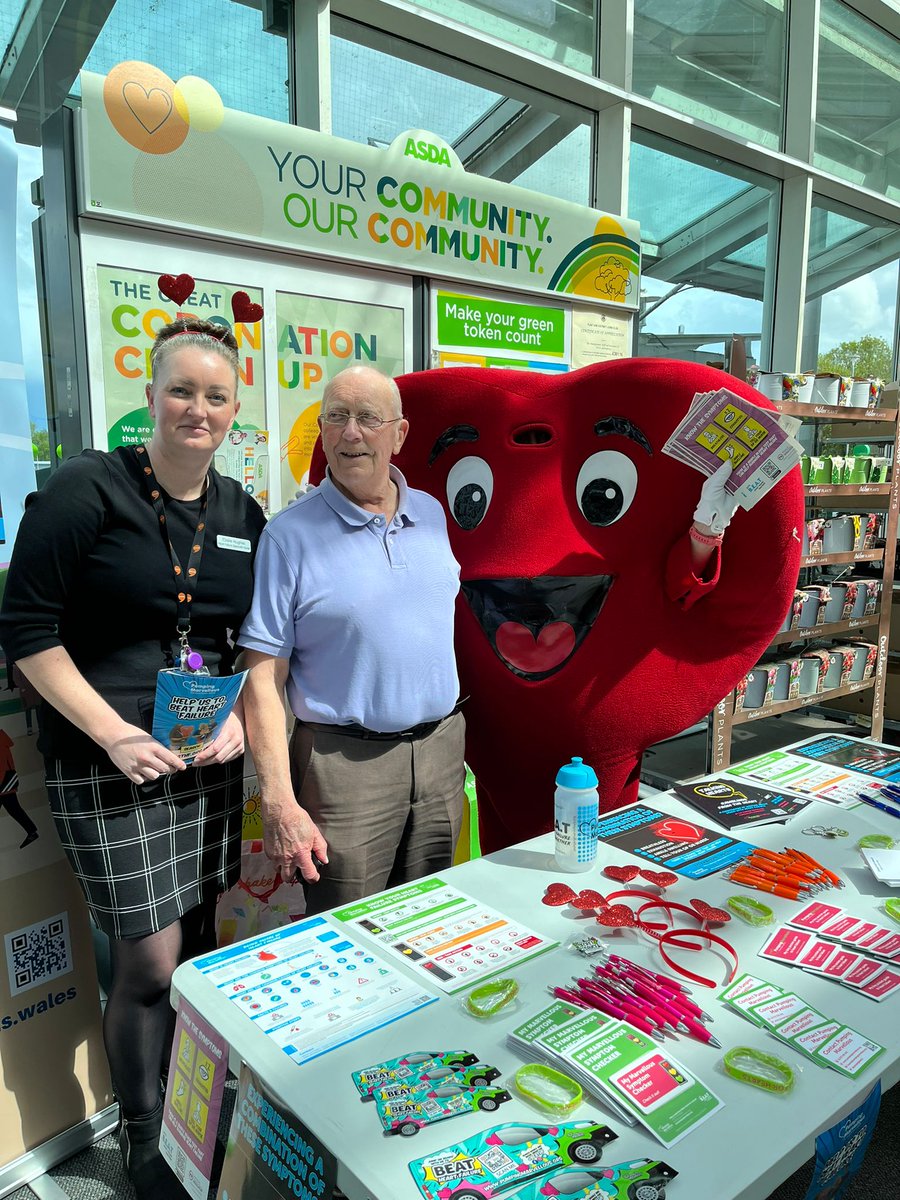 Good fun with Mr Hearty in Asda Queensferry today raising heart failure awareness 💙
Thank you to everyone who came to say hello 🤗
#freedomfromfailure #heartfailureaware #pumpingmarvellous