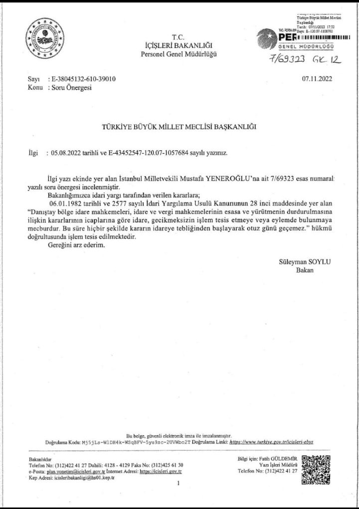 @FOXhaber Sayın içişleri bakanı mahkeme kararlarının uygulandığını söylüyor beraat aldık üstüne idare mahkemelerinden iade kararı da aldık ancak iade eden yok