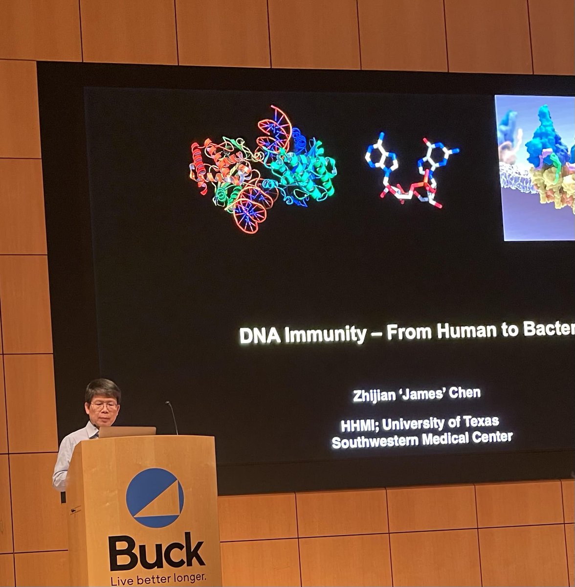 So pleased to host distinguished guest, Dr. James Chen for our Formal Research Seminar today. Dr. Chen is the recipient of the 2019 Breakthrough prize in life science and a NAS member and HHMI investigator.