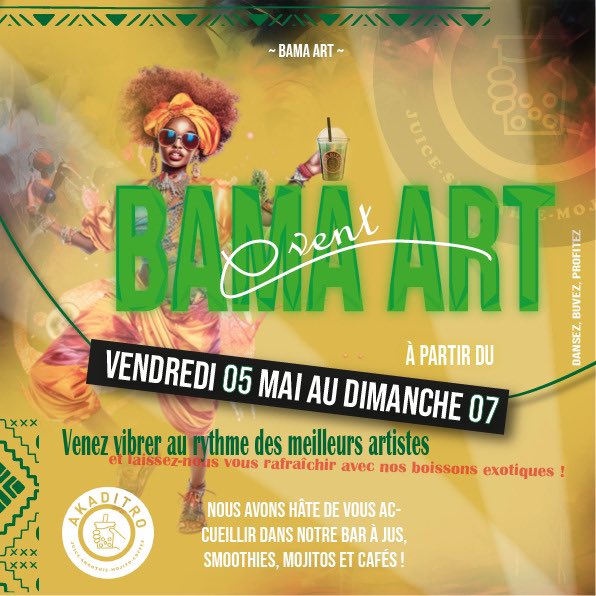 akaditro's tweet photo. Salam la famille on vous confirme notre présence au Bama art
#AKADITRO https://t.co/450pb5ykwT