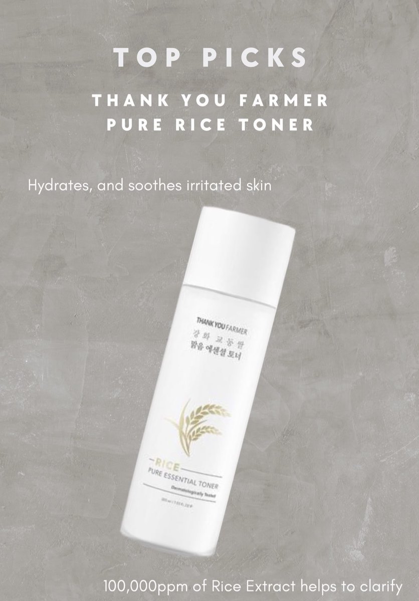 The Song Of Skin TOP PICK! - Thank You Farmer Pure Rice Toner - Hydrates, Soothes and Plumps your skin! #ricetoner #glasskin #glowyskin Find on songofskin.com