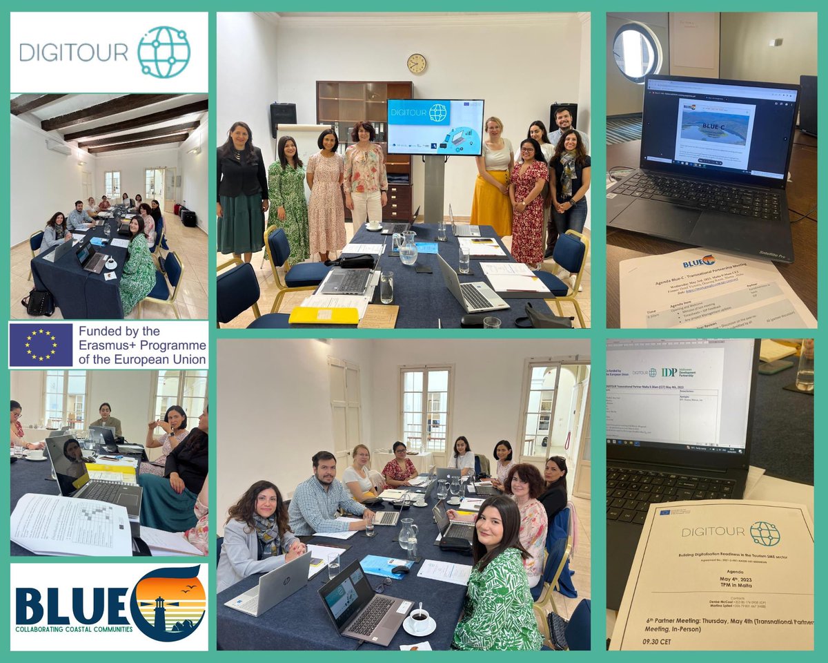 IDPInishowenDev's tweet photo. AND that's a wrap! Thanks to @Eurodimensions for hosting us in Malt, our 2ndTransnational Partners Meeting with Greece, Finland, The Netherlands, Spain, Malta &amp; Ireland for the @EUErasmusPlus #DigitourProject &amp; #BlueC- 2 EU sustainable local tourism projects led by IDP. @Leargas https://t.co/aL7EPFUJdP