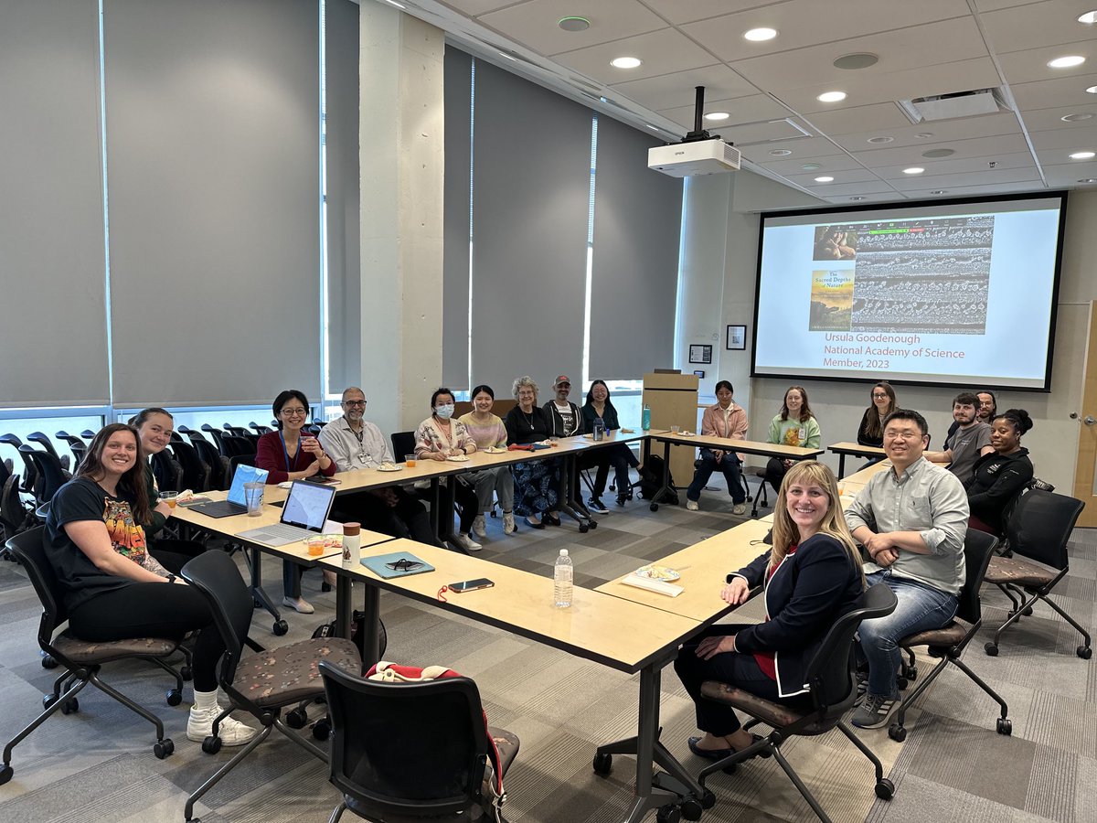 The Washington University Cilia and Centrosome Group raised a toast to Dr Ursula Goodenough on Wednesday in honor of her election to the National Academy of Sciences 
#NAS160