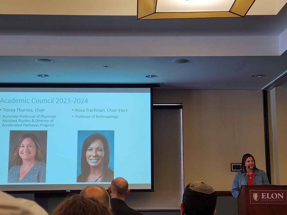 Highlighting @TraceyThurnes who will be serving as chair of Academic Council @elonuniversity next year! @Elon_PA is proud of you!!