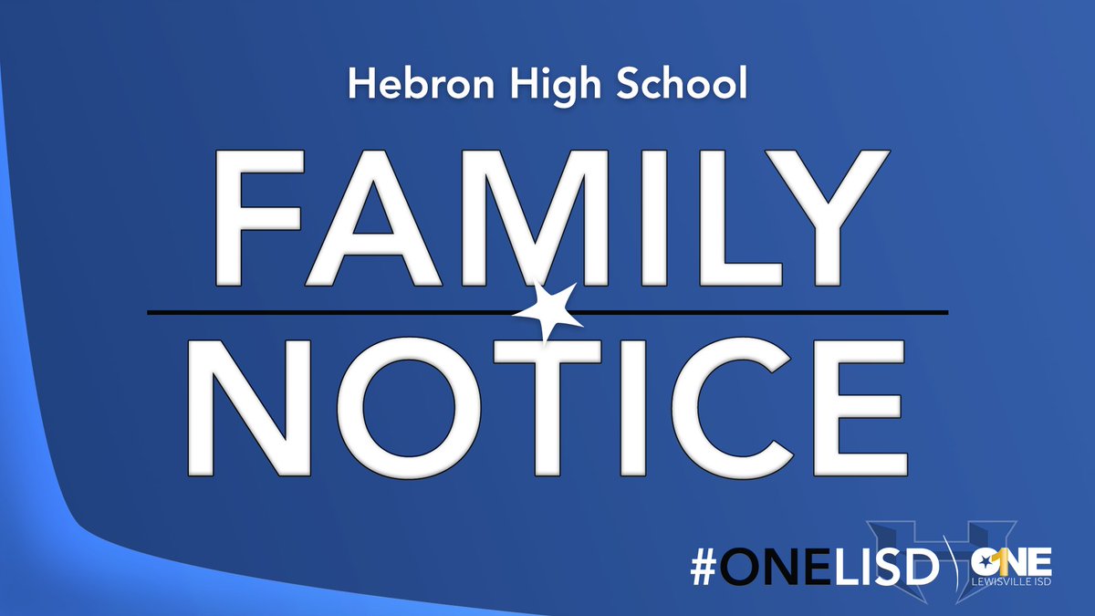 Hebron High School on Twitter "Hebron Family Notice May 5 https