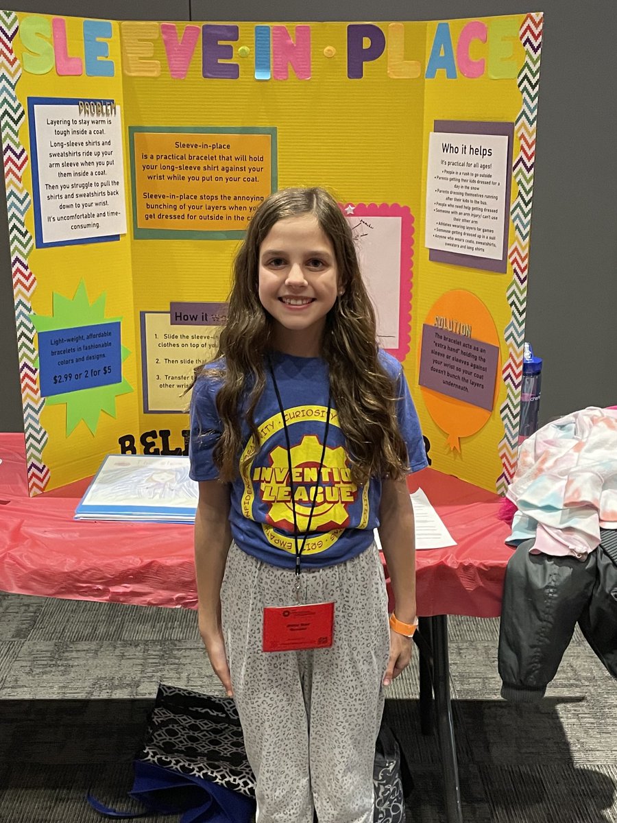 the_gifted_guy's tweet photo. Penelope and Bella were presenting at the state Invention Convention at COSI with about 50 other inventors from all over Ohio. So proud of their hard word and creativity ⁦@PLSD⁩ ⁦@SUPERSYCAMORE⁩ ⁦@InventionLeague⁩ https://t.co/3RmelX1Nwt