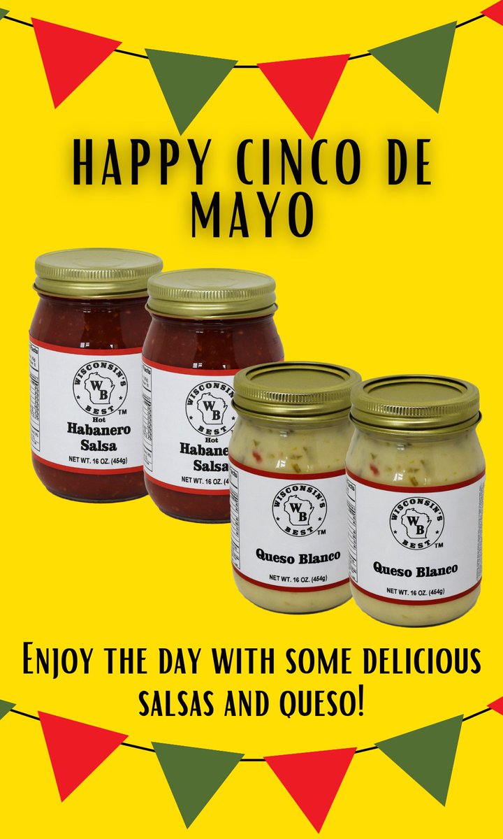 CheeseSausageCo's tweet photo. Happy Cinco de Mayo!

#CincodeMayo #Queso #Salsa https://t.co/eSSswPMdxo