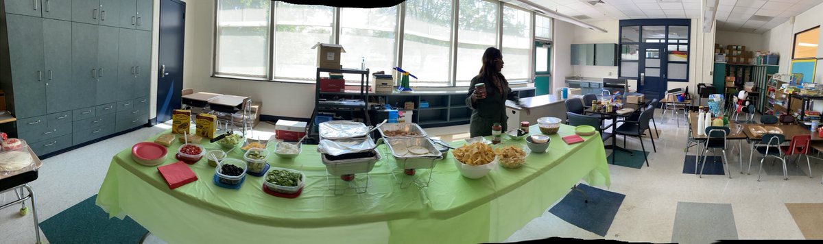 Nothing like a Taco Bar for staff on Cinco De Mayo! #staffappreciation ⁦@ChristinaK12⁩ #ChristinaStrong