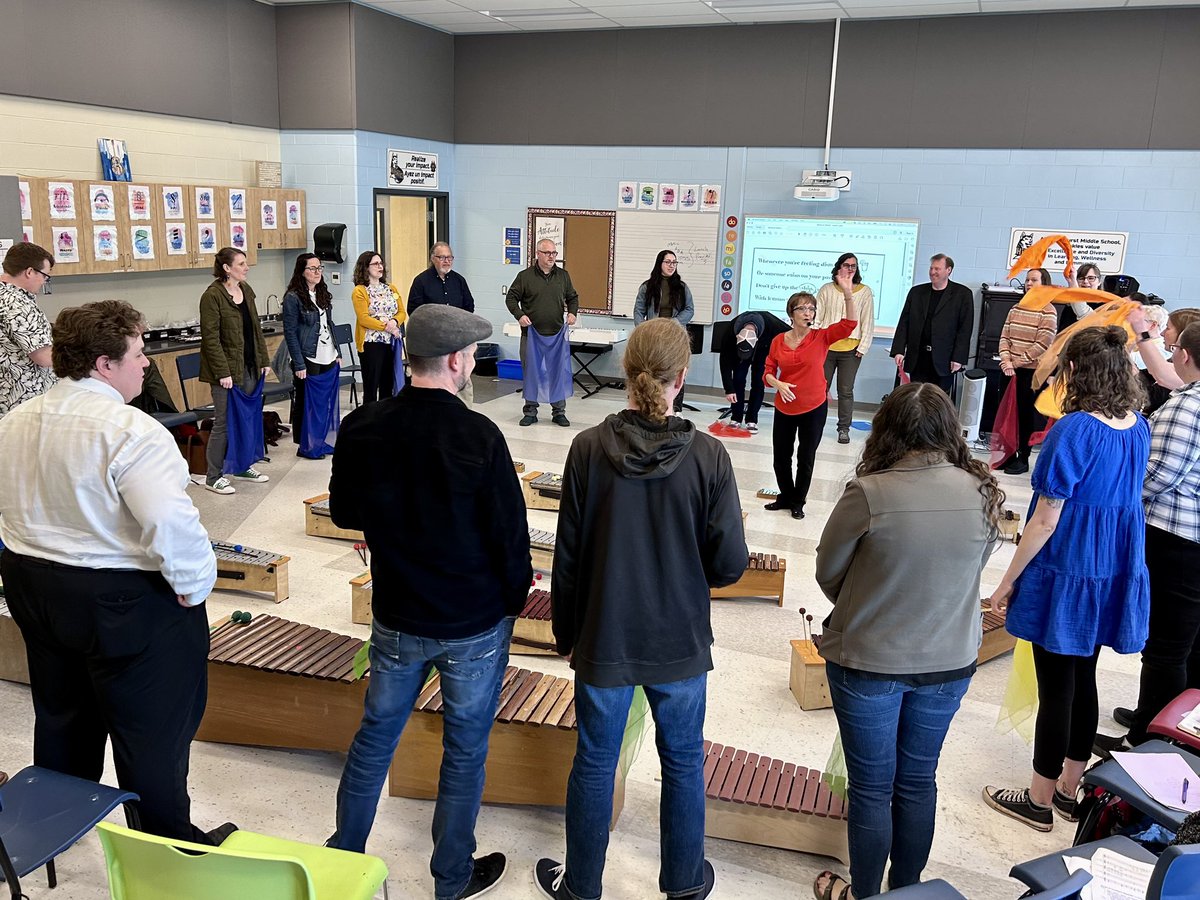orffns's tweet photo. Jenn and Charlotte were in Moncton today working with music teachers at the @NBTeachersAssn #elemcouncil2023 day! Thanks for having us out. https://t.co/C6Moi7tuwl
