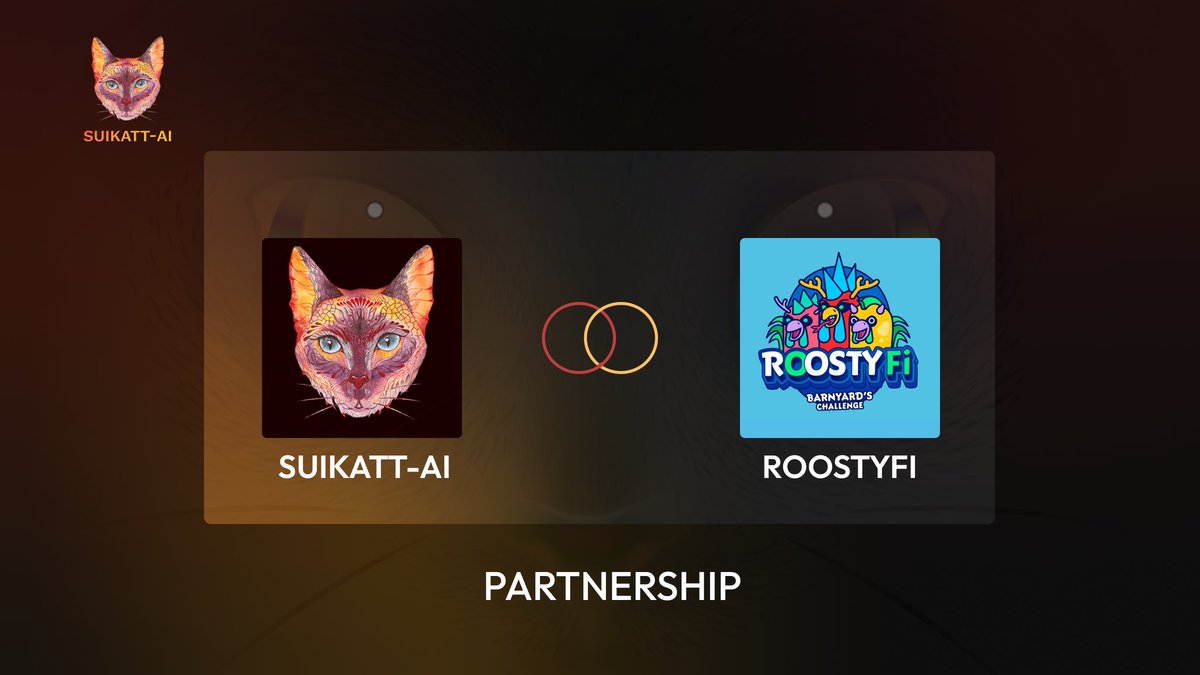 We are #KATT we never sleep
We are glad to announce our partnership with @Roosty_Fi 
$KATT + $ROOSTY = Sui meme gang 
Watch out for us
#MINTINGsoon