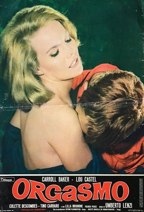 Italian photobusta for #UmbertoLenzi's #Orgasmo (1969) #CarrollBaker #LouCastel #Giallo