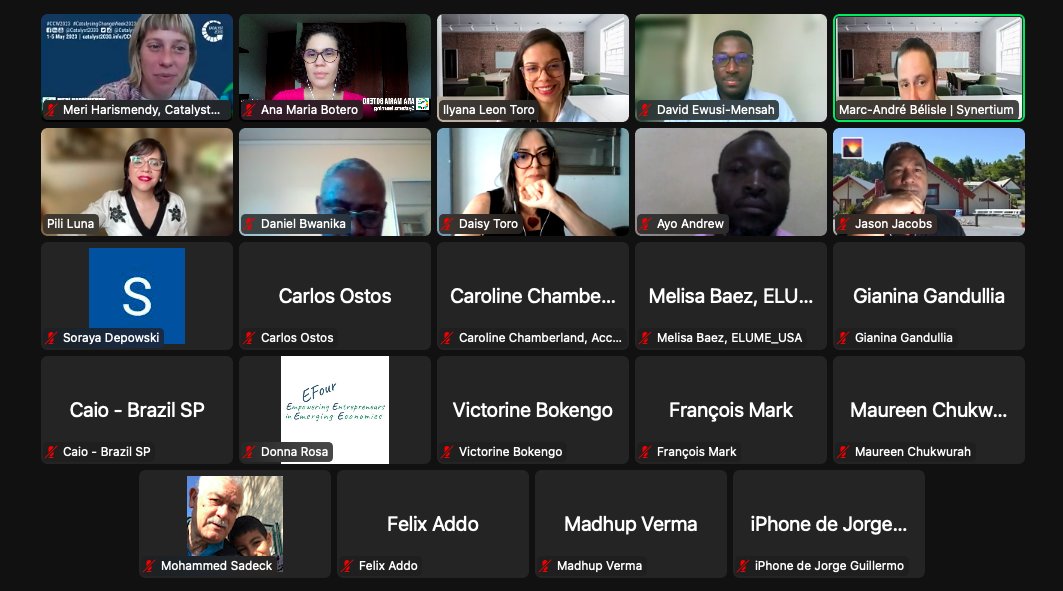 synertium's tweet image. It was a pleasure to deliver our webinar on #circulareconomy as part of the #catalysingchangeweek2023 !

🙌 Great support from Meri and Ana, thank you #catalyst2030 for the opportunity.

🙌 Bravo and thank you so much to our fantastic speakers and inspiring work: Pili  &amp;amp; David!