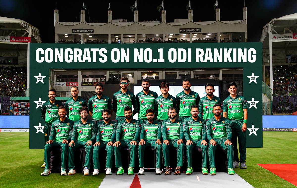 Congratulations Pakistan Cricket Team on becoming the World Number 1 Team in <a href="/ICC/">ICC</a> ODI rankings 🙌🇵🇰

#PCB #Pakistan 
<a href="/babarazam258/">Babar Azam</a>