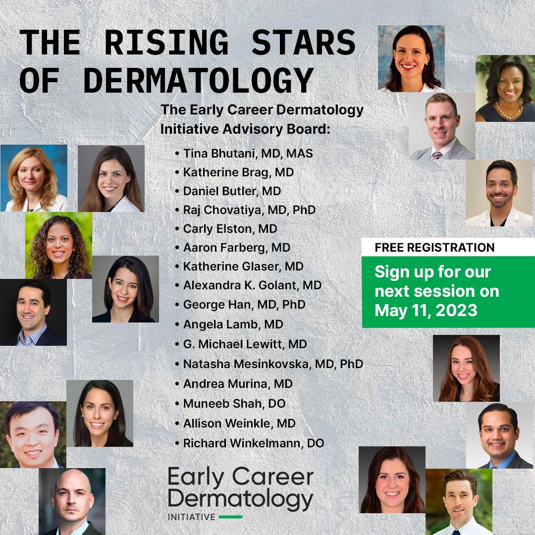 Join the Rising Stars of Dermatology for Session Two of the Early Career Dermatology Virtual Learning Series on May 11, 2023! Register for FREE: mediasiteconnect.com/site/fred-earl… #dermatology #earlycareer #virtuallearning #professionaldevelopment