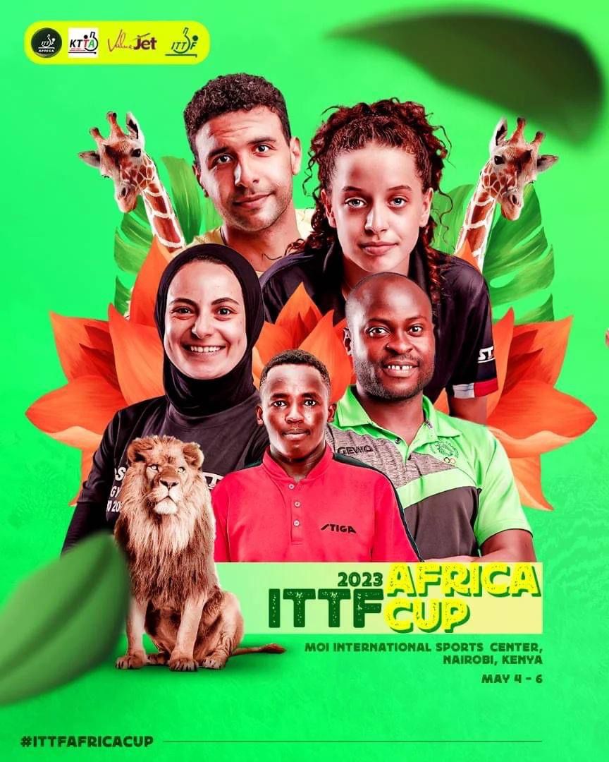 KenyaTable's tweet photo. On behalf of Kenya Table Tennis Association, we welcome you to the semi and finals of the Table Tennis World Cup Qualifiers tomorrow at 10 am at the Indoor Gymnasium, Kasarani.  Finals, will take place from 2PM
Come #TuchezeTebo
#ITTFAfrica #Nairobi23 https://t.co/EWQYbY7pOE