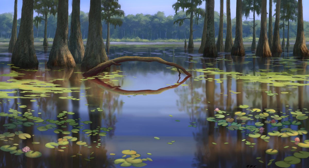 DisneyAnimation's tweet image. From New Orleans to the bayou, take a closer look at some of the backgrounds from The Princess and the Frog. ✨🎺