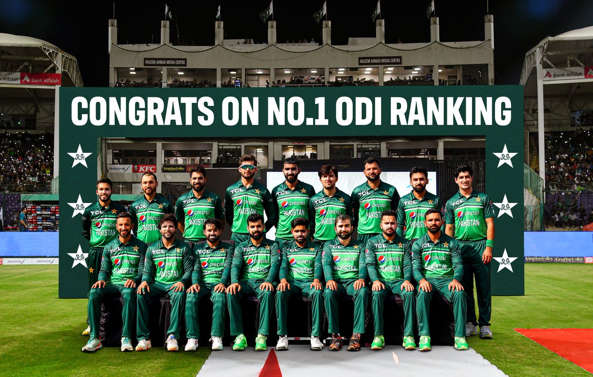 Pakistan Ko Mubarak ho. We came a long way to become the No. 1 ODI team in the world. May this be a long lasting legacy. Special thanks to our fans around the world for supporting us in all the phases. #PakistanZindabad 🇵🇰 💫