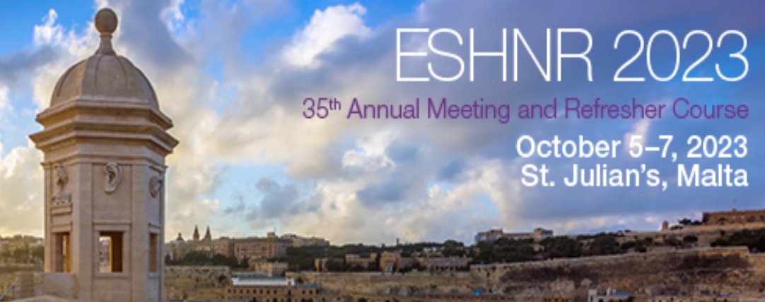 Great news from ESHNR! 🏅Best-published #HNRad paper in 2022 will be awarded at #ESHNR23 Submit your publication to the ESHNR office (office@eshnr.eu) by the end of June. Candidates should be active ESHNR members in good standing. ESHNR 2023 awards 🔗bit.ly/42rgCo6