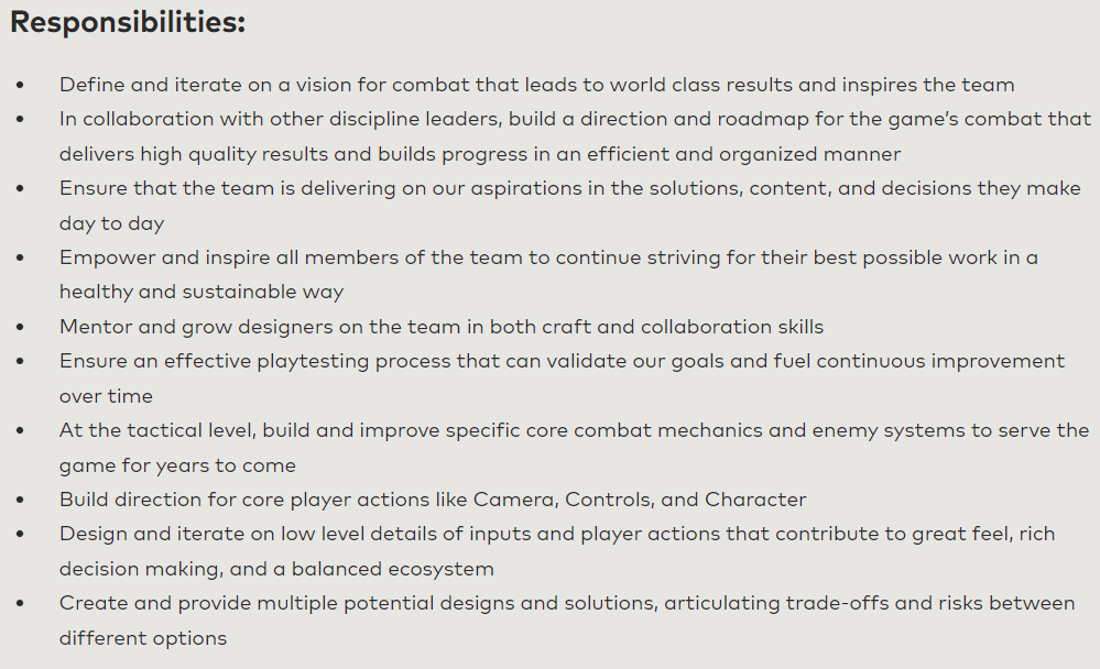 MarkYetter's tweet image. I don't always share job openings, but this one is particularly big. We're looking for a Lead Combat Designer to help grow and build an incredible experience collaboratively with the team. 

riotgames.com/en/work-with-u…