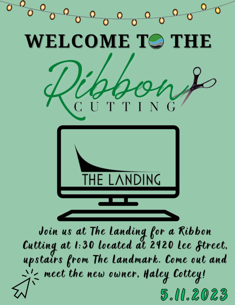 Join us on May 11th at 1:30PM at The Landing at 2420 Lee Street, Greenville, Texas for the Ribbon Cutting event. Be sure and mark your calendar for this wonderful event!

#GreenvilleTX #RibbonCutting #TheLanding #GreenvilleChamber